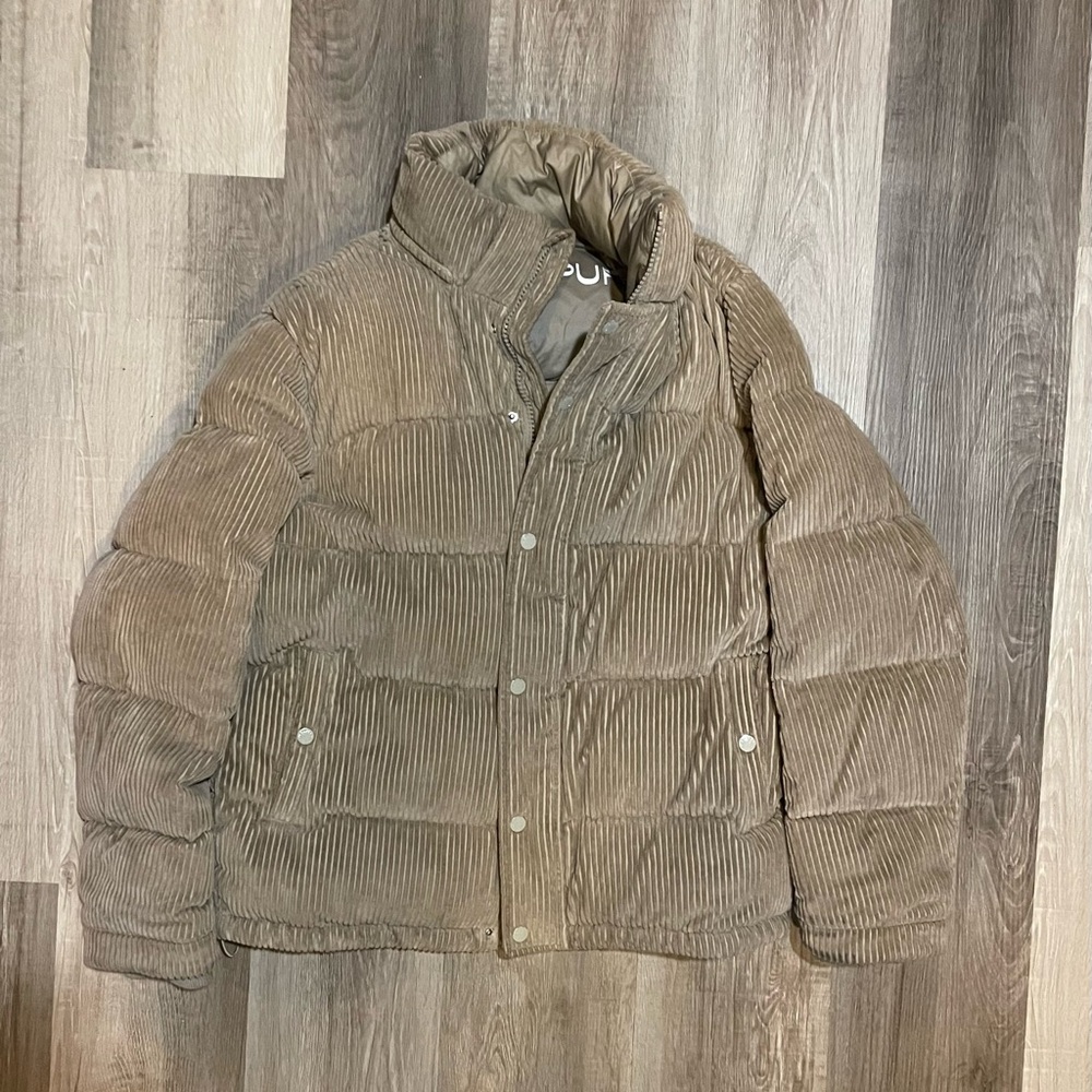 Aritzia Taupe Puffer Jacket
